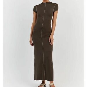 Dissh Cap Sleeve Jersey Dress